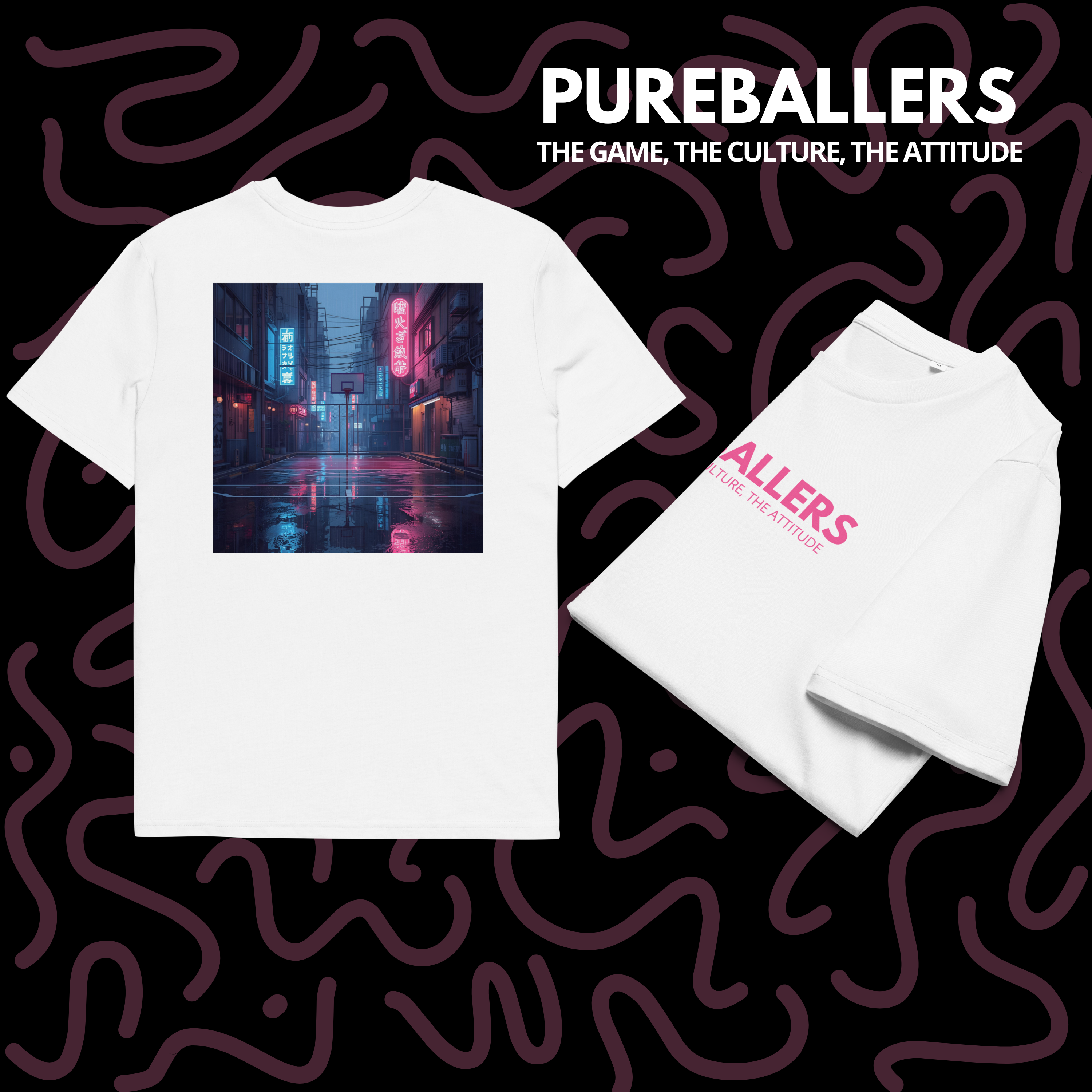 [SIGNATURE] PUREBALLERS T-SHIRT – TOKYO BLACK/WHITE EDITION